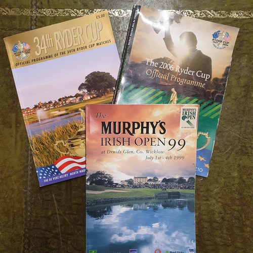 795 - A Collection of Murphy's Irish Open autographed items and other Golf Memorabilia.