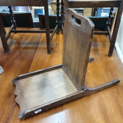 844 - An unusual 19th Century Oak gout Stand.