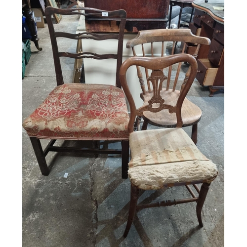 866 - A group of 19th Century Chairs.