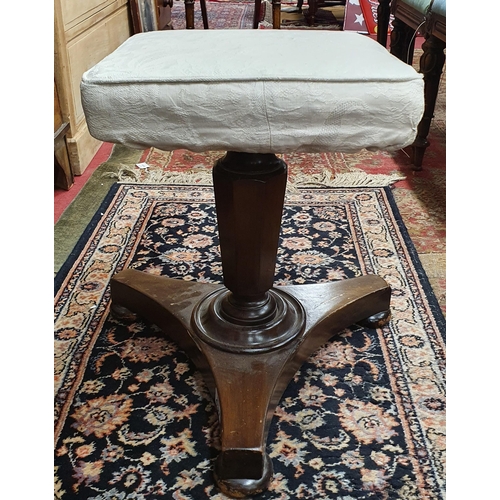 867 - A 19th Century Mahogany Piano Stool. 35 x 35 x H 46 cm approx.