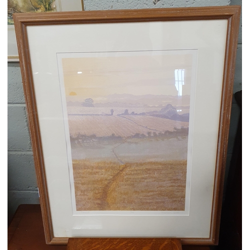 104 - Michael Carlo; A signed Limited Edition colour Print ' Sunset'. Signed in the margin.35/75. 74 x 58 ... 