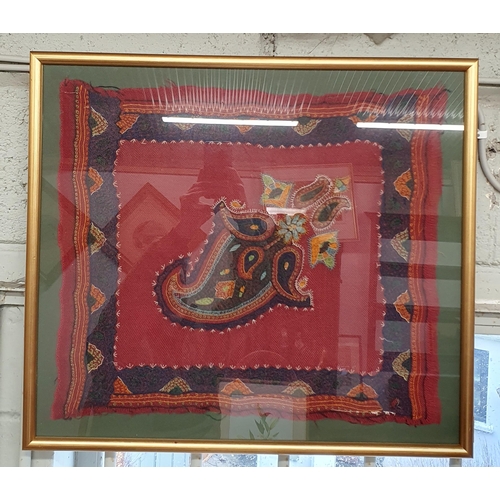 121 - A framed piece of Tapestry.