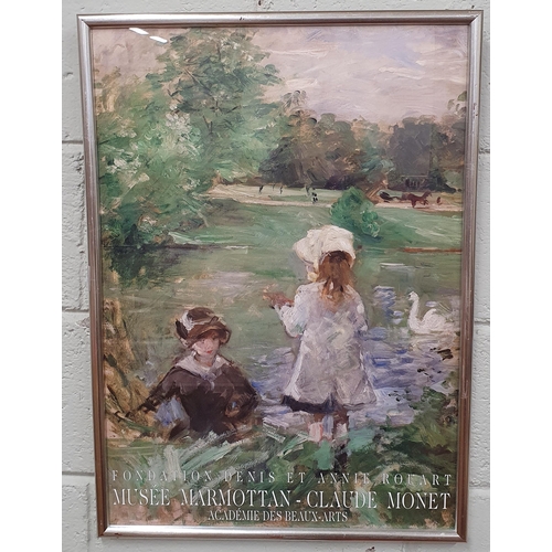 52 - A colour Advertising Print, After Monet. 71 x 51 cm approx.