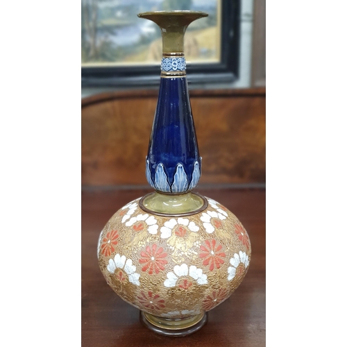 92 - A large Royal Doulton salt glaze Vase. H 41 cm approx.