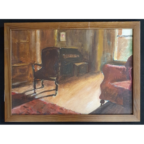 246 - A 20th Century Pastel of a sunset. Signed Barco LL., along with a 20th Century oil on board of an in... 