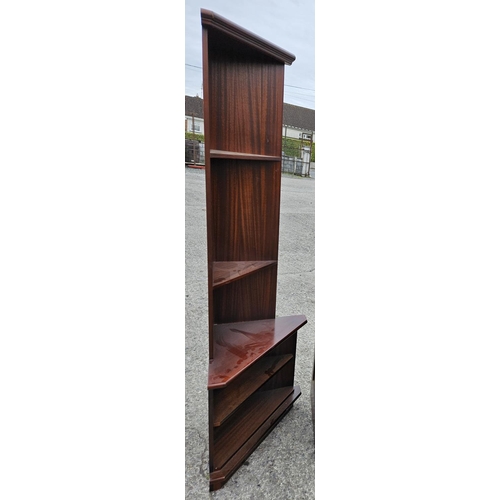 431 - An Old Charm style Cabinet, Mahogany effect corner Cabinet and Commode.