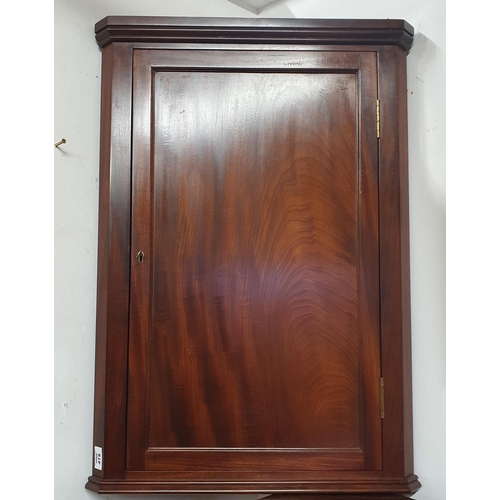 475 - A 19th Century Mahogany wall mounted corner Unit of neat proportions. W 56 x H 77 cm approx.