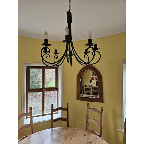 1155 - A Metal six branch Light.
H 70 x D 66 cm approx.