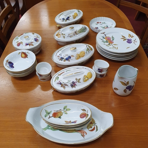 563 - A quantity of Royal Worcester 'Evesham' pattern Dinnerwares.