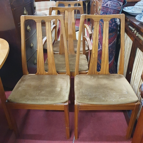 579 - Of superb quality. A set of six Mid Century Chairs. 4 +2.