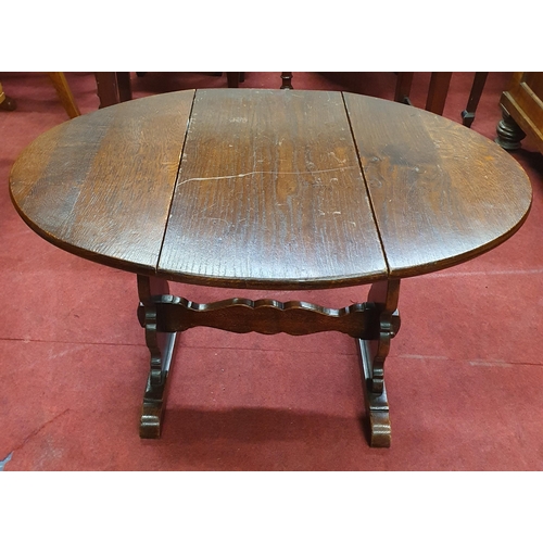 586 - A 20th Century Mahogany miniature Dropleaf Table. 53 x 74 x H 46 cm approx.