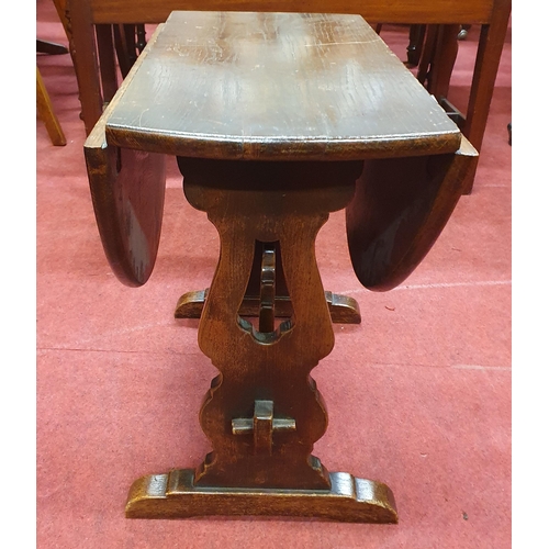 586 - A 20th Century Mahogany miniature Dropleaf Table. 53 x 74 x H 46 cm approx.