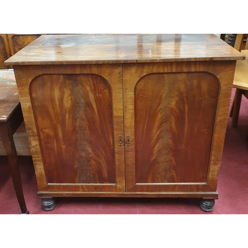 588 - A 19th Century twin door Linen Press. 118 x 64 x H 105 cm approx.