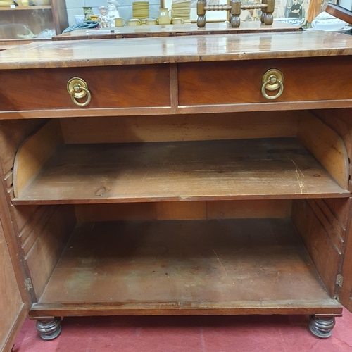 588 - A 19th Century twin door Linen Press. 118 x 64 x H 105 cm approx.