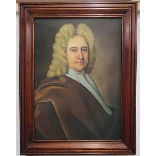 627 - A large Oil On Canvas of a distinguished Gentleman, no apparent signature. 70 x 50 cm approx.