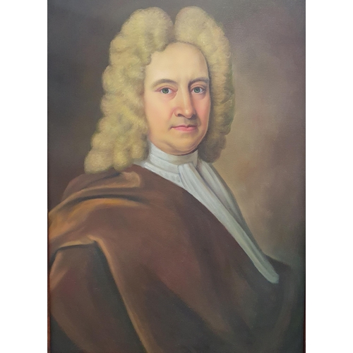 627 - A large Oil On Canvas of a distinguished Gentleman, no apparent signature. 70 x 50 cm approx.