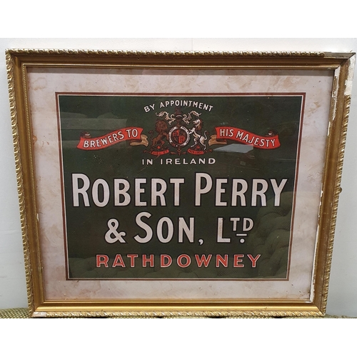 637 - A colour advertising Print for Robert Perry & Sons Ltd Rathdowney. 56 x 63 cm approx.