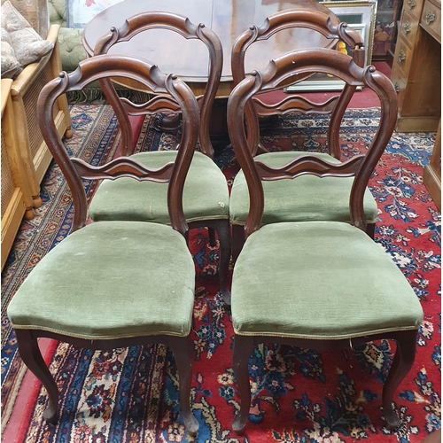 678 - A good set of four 19th Century Mahogany dining Chairs.