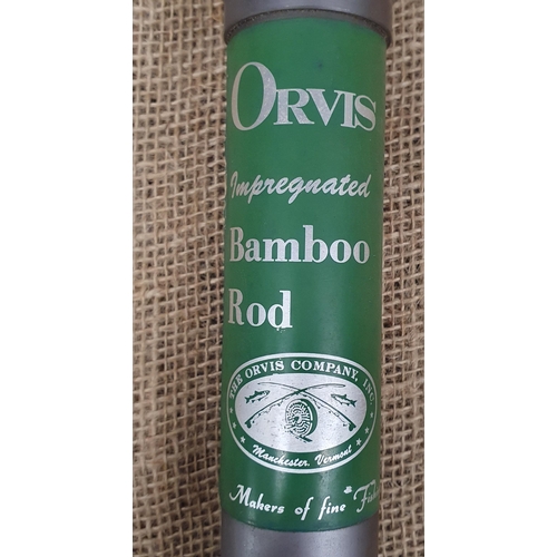 698 - An Orvis Impregnated Battenkill 1 tip Bamboo Rod, serial no 67096, weight 43/8 oz.