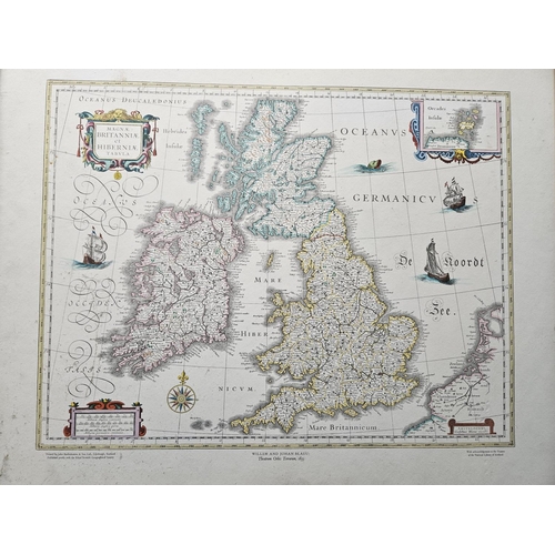 717 - A hand coloured Map of Magna Britanniae et Hiberniae. Tabula. Printed by John Bartholomew and Son. E... 