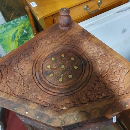 836 - A 20th Century Oak Old Charm Bureau along with a coffee table and a corner unit. 76 x 42 x H 92 cm a... 