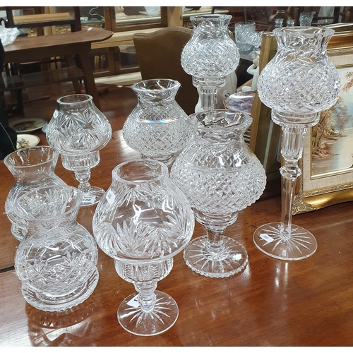 863 - A group of Waterford and other Candle Holders.