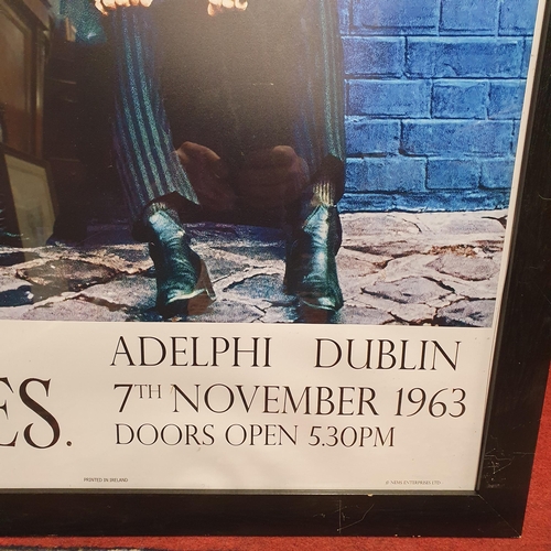 870 - A reproduction coloured Print of The Beatles at the Adelphi Theatre, Dublin. 7th November 1963.
98 x... 