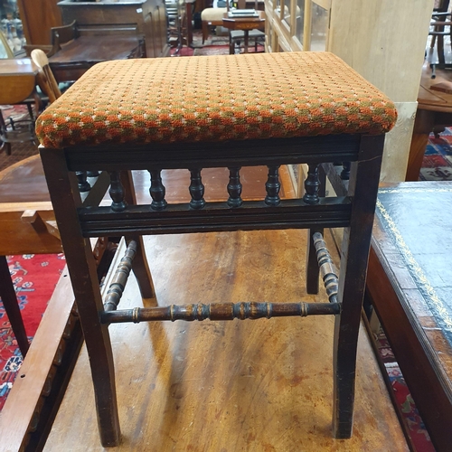 908 - An early 20th Century Arts and Crafts Stool. 
38 x 31 x H 49 cm approx.