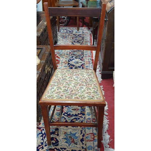 917 - A group of three early 20th Century bedroom Chairs, two with cane seats.