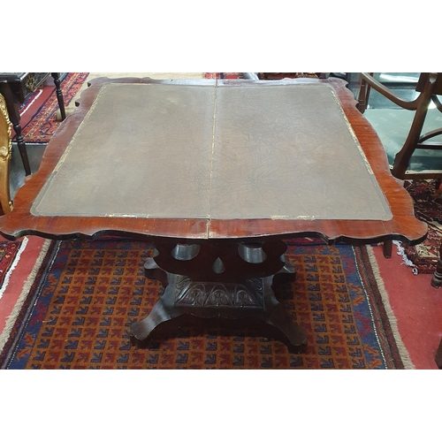 919 - A 19th Century foldover Card Table, 97 cm wide approx.