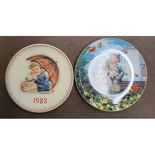 920 - Two Hummel wall mounted Collector Plates along with another also to include a pair of Royal Doulton ... 