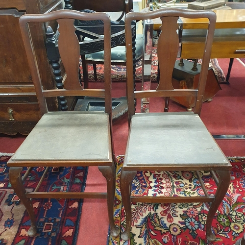 929 - An early 20th Century Arts and Crafts style tub Chair along with a pair of early 20th Century side C... 