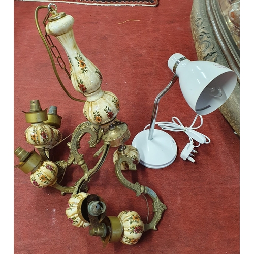 955 - A quantity of Items to include a Light, Porcelain Dolls, Electrical Equipment etc.