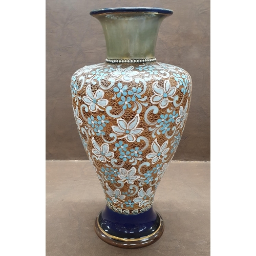 1010 - A good 19th Century Royal Doulton salt glaze Vase of bulbous form. H 33 cm approx.