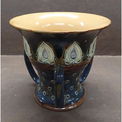 1011 - A 19th Century Royal Doulton salt glaze Spittoon.
D 20.5 x H 18 cm approx.