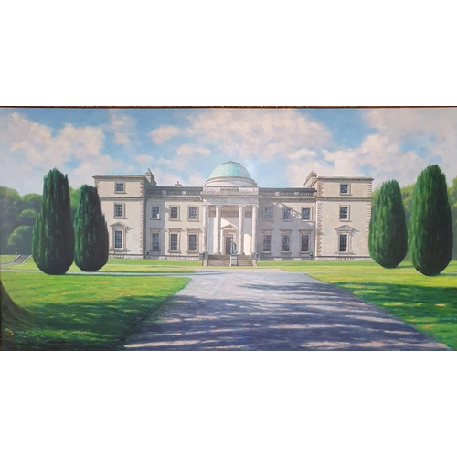 1073 - Gemma Guihan. A Fabulous Oil on Canvas of substantial size of Emo Court. Signed Gemma Guihan and dat... 