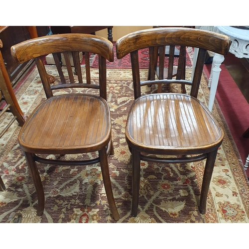 1156 - A good pair of 20th Century Bentwood Chairs.
H 79 x W 87 x D 52 cm approx.