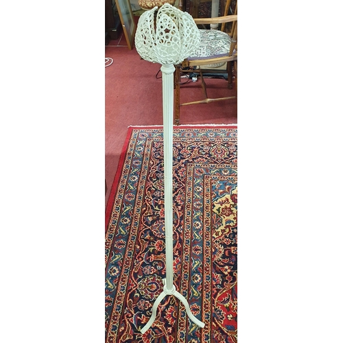 1165 - A large centre Dish along with a Pricket stand.
H 120.  D 52 cm approx.