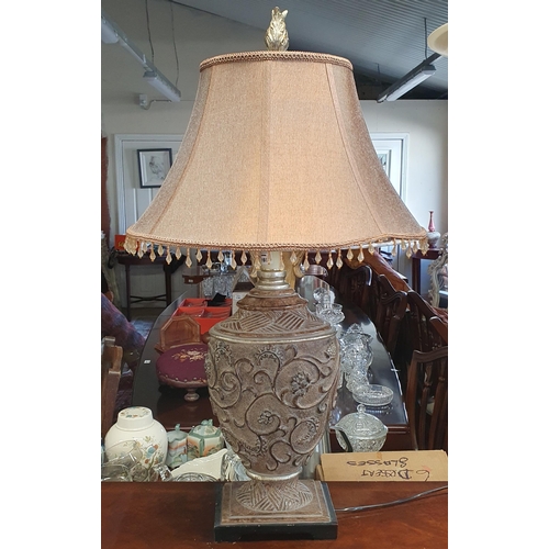 1169 - A good bulbous Table Lamp with shade.
H 50 cm approx.