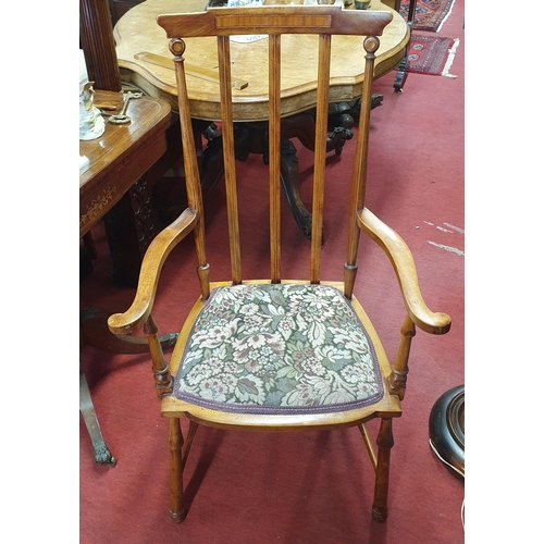 1172 - An early 20th Century Arts and Crafts single Carver Chair.
H 110 x W 60 x D 50 cm approx.