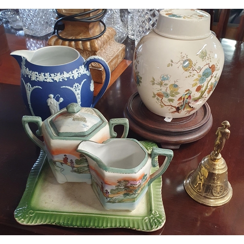 1176 - A good quantity of items to include hand painted Noratike ware, Wedgewood Jasperware and other items... 