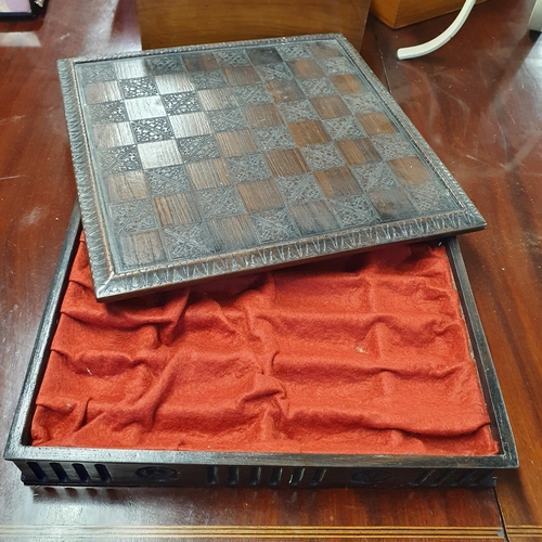 1201 - A vintage Haig Whiskey 'Quality with age' Pub Mirror along with a timber chess board lacking chess p... 