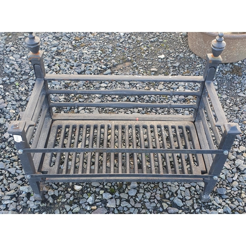 1230 - A cast Iron fire Grate/Pit.
H 46 x W 57 x D 28 cm approx.