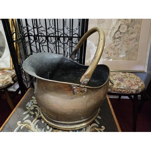 478 - A 19th Century Brass coal Helmet.