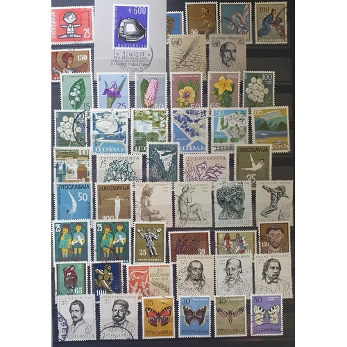 422 - A large collection of Yugoslavia and Albania Stamps.