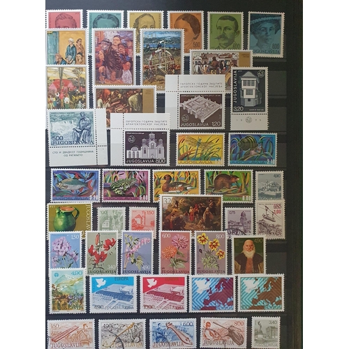 422 - A large collection of Yugoslavia and Albania Stamps.