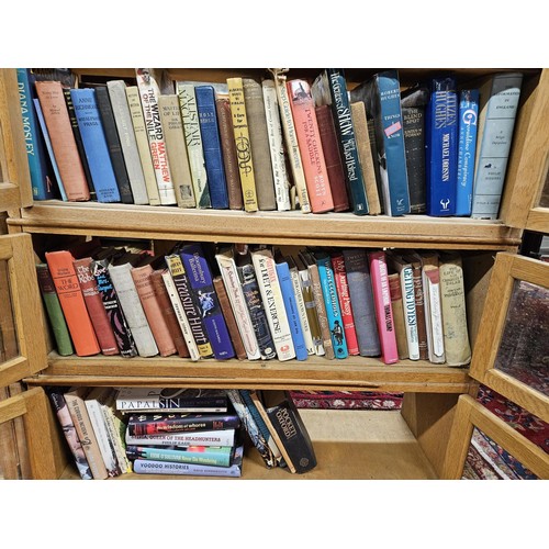 1072 - A large quantity of Books on five shelves, various genres and authors.