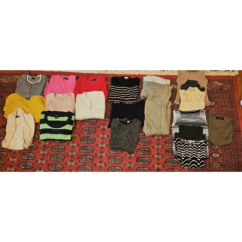 878 - A large quantity of ladies Jumpers and Pull Overs. Size 8/12 approx. Please note no condition report... 