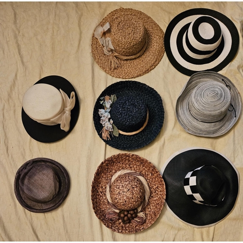 900 - Eight timeless Hats. Please note no condition reports will be done on this lot. We recommend you com... 