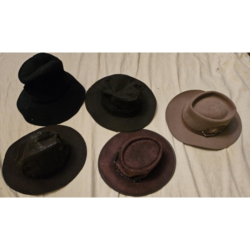 903 - Five vantage Hats. Please note no condition reports will be done on this lot. We recommend you come ... 